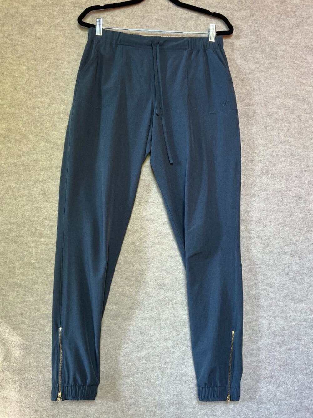 Albion Fit Jetsetters Women's Pants, Heather Cobalt, Size M TALL